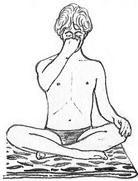 Illustration Yogastellung